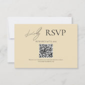 Yellow Where Forever Begins Wedding RSVP Cards Kaartje (Voorkant)