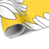 Yellow White Daisy Pattern 2 Cadeaupapier (Rol Hoek)
