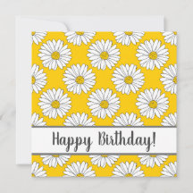 Yellow White Daisy Pattern 2
