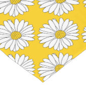 Yellow White Daisy Pattern 2 Korte Tafelloper (Hoek)