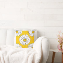 Yellow White Daisy Pattern 2