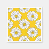 Yellow White Daisy Pattern 2 Servet (Voorkant)