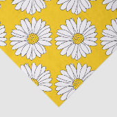Yellow White Daisy Pattern 2 Tissuepapier (Detail)