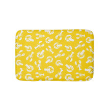 Yellow White Lobster Pattern