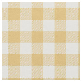 Yellow & White Plaid Gingham Stof