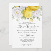 Yellow White Ranunculus Florals Kaart (Voorkant / Achterkant)