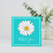 Yellow White Turquoise Daisy (Staand voorkant)
