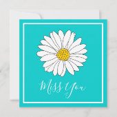 Yellow White Turquoise Daisy (Voorkant)