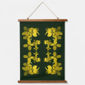 Yellow Wild Geranium Abstract Hangend Wandkleed (Voorkant)
