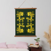  Yellow Wild Geranium Abstract Hangend Wandkleed (Slaapkamer)