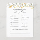 Yellow Wildflower Baby Advies en voorspellingen Ka Flyer (Voorkant)