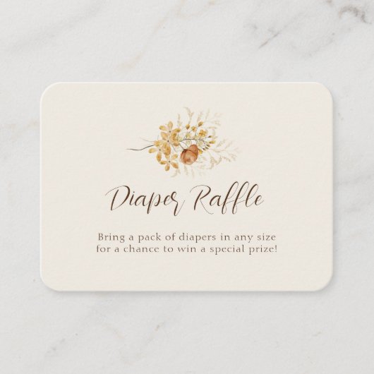 Yellow Wildflower Butterfly Baby shower Behuizing Informatiekaartje (Voorkant)