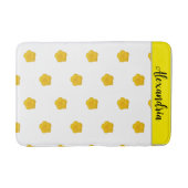 Yellow Wildflower customizable  Photo Bath Mat (Voorkant)