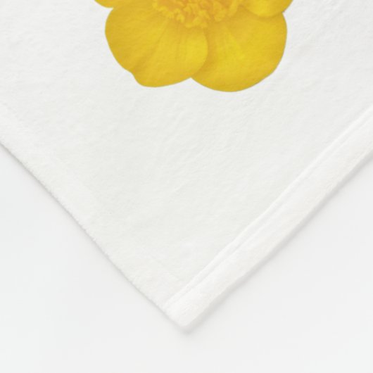Yellow Wildflower customizable  Photo Fleece blank (Hoek)