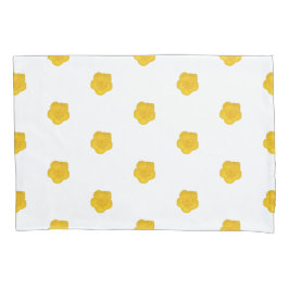 Yellow Wildflower customizable pillow case Kussensloop
