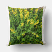 Yellow Wildflower Garden Decorative Pillow Kussen (Achterkant)