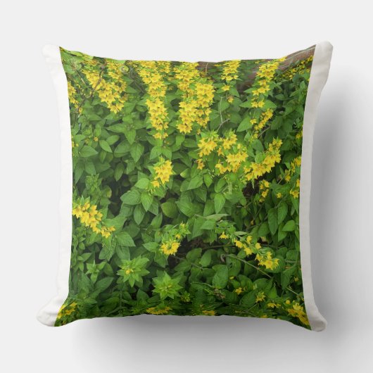 Yellow Wildflower Garden Decorative Pillow Kussen (Voorkant)
