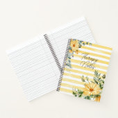 Yellow Wildflower Therapy Notes Journal Notitieboek (Binnen)