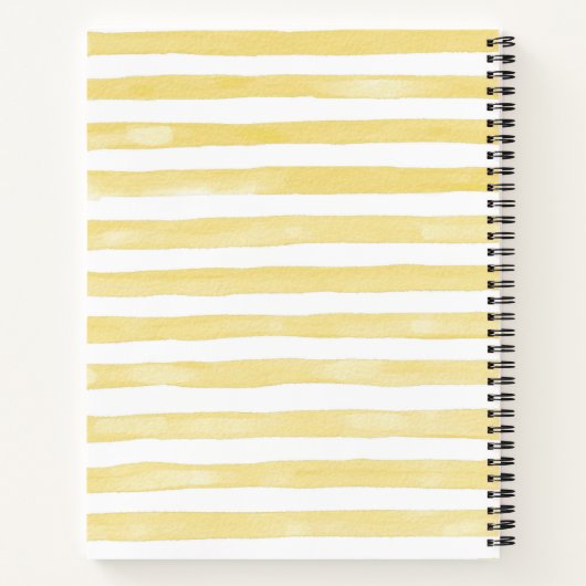 Yellow Wildflower Therapy Notes Journal Notitieboek (Achterkant)