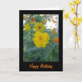 Yellow Wildflowers Happy Birthday Kaart (Gele Bloem)
