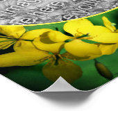 Yellow Wildflowers Lijst Creëer Uw eigen foto Poster (Hoek)