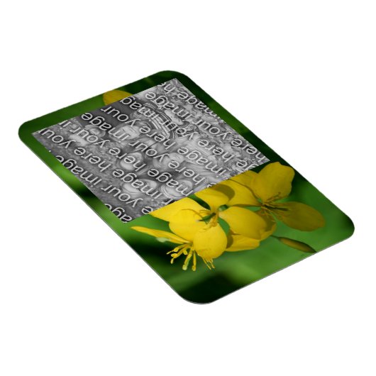  Yellow Wildflowers Lijst Uw foto toevoegen Magneet (Rechterzijde)