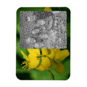  Yellow Wildflowers Lijst Uw foto toevoegen Magneet (Verticaal)