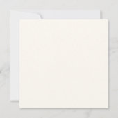 Yellow Wildflowers Monogram Square Wedding II Kaart (Achterkant)