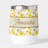 Yellow Wildflowers Pattern Monogram Name (Links)