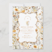 Yellow Wildflowers Vrijgezellenfeest Kaart (Voorkant)