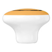 Yellow Winky 😉 Face - Emoji Keramische Knop (Zijkant)