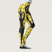 Yellow Work It-Yoga Pose Silhouette Leggings (Rechts)
