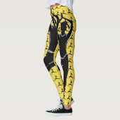 Yellow Work It-Yoga Pose Silhouette Leggings (Links)