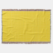 Yellow woven blanket displayed horizontally  deken (Voorkant)