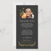 Yellow Wreatfoto sympathie bedankt (Voorkant)