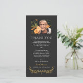 Yellow Wreatfoto sympathie bedankt (Staand voorkant)