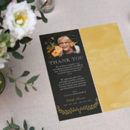 Yellow Wreatfoto sympathie bedankt