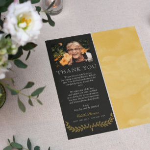 Yellow Wreatfoto sympathie bedankt