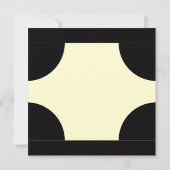 Yellow Year Birthday Invitation Kaart (Achterkant)