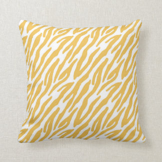 Yellow Zebra Decorative Pillow Kussen