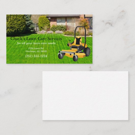 Yellow Zero Drawer Visitekaartje (Voorkant / Achterkant)