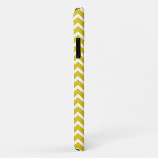 Yellow Zig Zag Chevrons Pattern Case-Mate iPhone Case (Achterkant/rechts)
