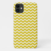 Yellow Zig Zag Chevrons Pattern Case-Mate iPhone Case (Achterkant)