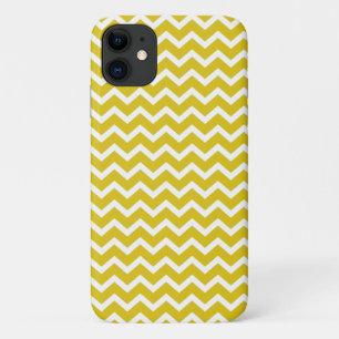 Yellow Zig Zag Chevrons Pattern iPhone 11 Hoesje