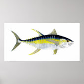 Yellowfin Tuna Artwork Poster (Voorkant)