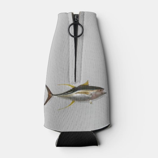 Yellowfin Tuna Custom Boot Naam Flesjeskoeler (Achterkant)