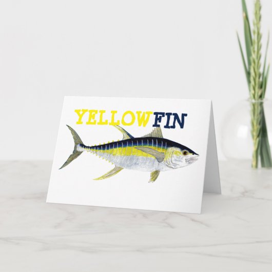 Yellowfin Tuna Greetings Card Kaart (Voorkant)