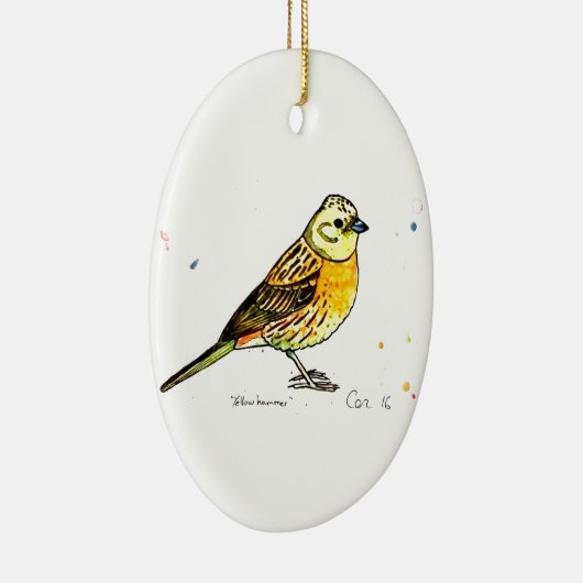 Yellowhammervogel Keramisch Ornament (Rechts)
