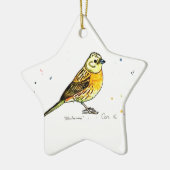 Yellowhammervogel Keramisch Ornament (Links)