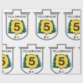 Yellowhead Road Sign Cadeaupapier (Vlak)